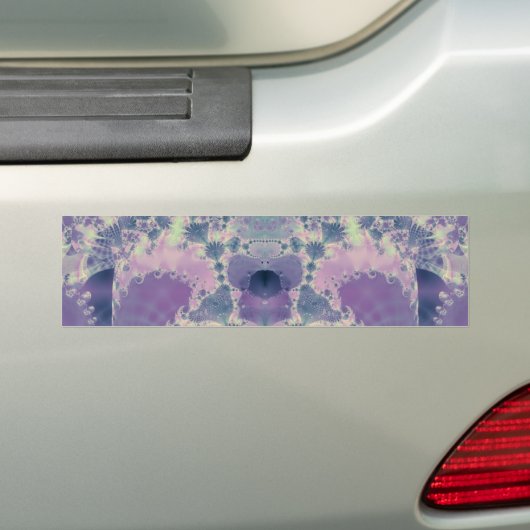 Paarse lente bumpersticker (Op auto)