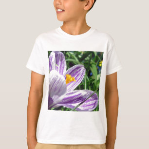 Paarse Lente Crocus T-shirt