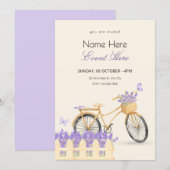 Paarse lente  kaart (Voorkant / Achterkant)