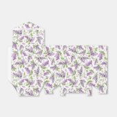 Paarse lente lila's bruiloft gunst doos bedankdoosjes (Uitgevouwen)