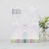 Paarse Lente Persoonlijk Briefhoofd (Staand voorkant)