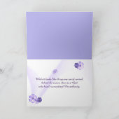 Paarse lente wilde bloemen kaart (Binnen)