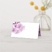 Paarse lentebloesem bloementent plaatskaarten plaatskaartje (Achterkant)