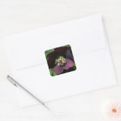 Paarse Lenten Roos Sneller Vierkante Sticker (Envelop)
