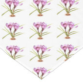 Paarse lenteslentes-kroonloper korte tafelloper (Hoek)