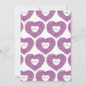 Paarse lenteslippen bloem kaart (Achterkant)