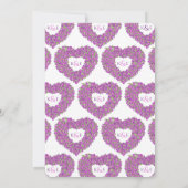 Paarse lenteslippen bloem kaart (Achterkant)