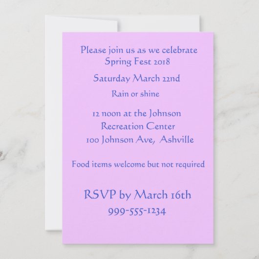 Paarse lentestijd Dachshund-uitnodiging Kaart (Achterkant)