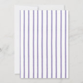 Paarse lentetulpen bloemenzoet 16 uitnodigingen (Achterkant)