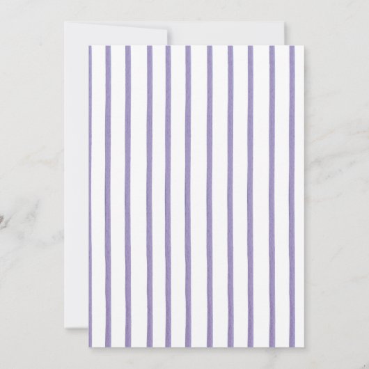 Paarse lentetulpen bloemenzoet 16 uitnodigingen (Achterkant)