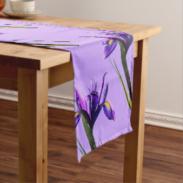 Paarse lenteverstijgingen in Bloom Table Runner Korte Tafelloper