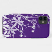 Paarse lentevloeren iphone 5 Hard Hoesje (Achterkant (horizontaal))