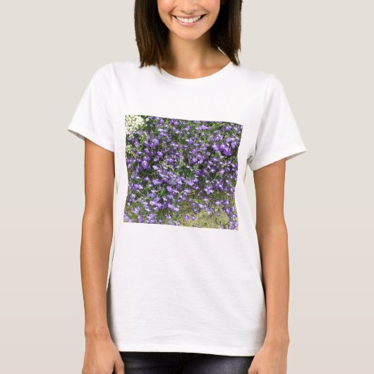 Paarse lentevloeren t-shirt (Voorkant)