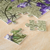 Paarse lentevloers Jigzaag Puzzle Legpuzzel (Zijkant)