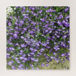 Paarse lentevloers Jigzaag Puzzle Legpuzzel