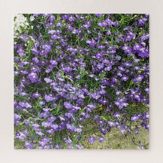 Paarse lentevloers Jigzaag Puzzle Legpuzzel (Verticaal)