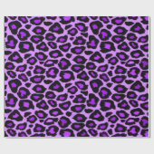 Paarse leopard Pattern Cadeaupapier (Vlak)