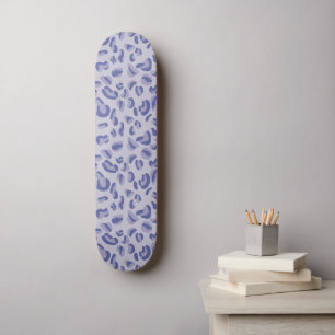 Paarse leopard Pattern Digital Lavender Persoonlijk Skateboard