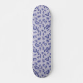 Paarse leopard Pattern Digital Lavender Persoonlijk Skateboard (Voorkant)