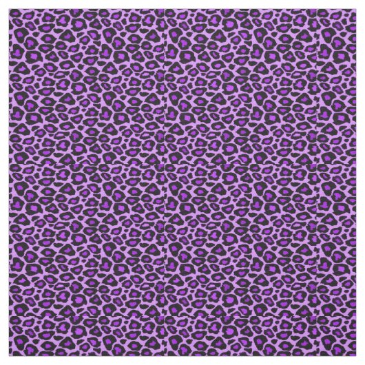 Paarse leopard Pattern Stof (Swatch)