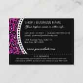 Paarse leopard Print 10e Visit Loyalty Rewards (Achterkant)