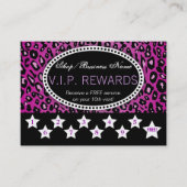 Paarse leopard Print 10e Visit Loyalty Rewards (Voorkant)