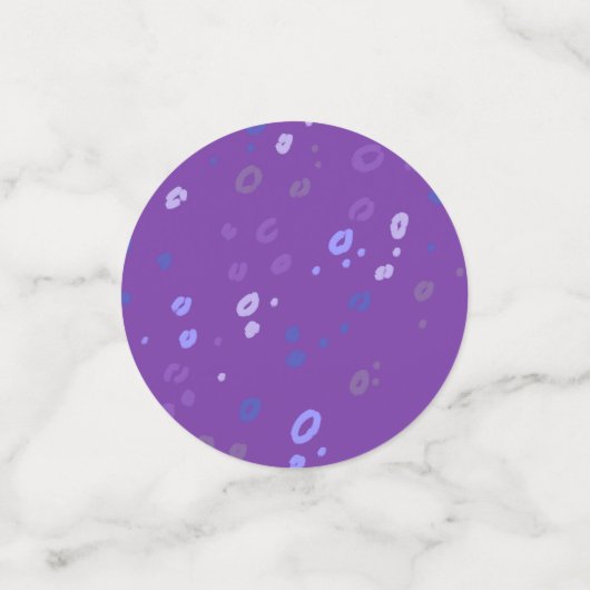 Paarse leopard Print Party Confetti (Kleine voorkant)