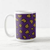 Paarse leopard-printkoffie Mok (Links)