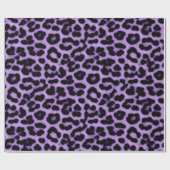 Paarse leopard Spots Print Patroon Cadeaupapier (Vlak)