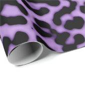 Paarse leopard Spots Print Patroon Cadeaupapier (Rol Hoek)
