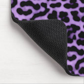 Paarse leopard Spots Print Patroon Muismat (Hoek)