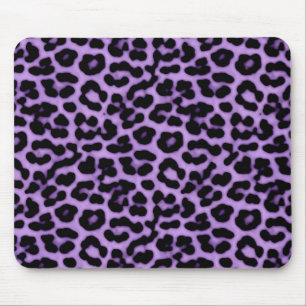 Paarse leopard Spots Print Patroon Muismat