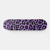 Paarse leopard Spots Print Patroon Persoonlijk Skateboard (Horizontaal)
