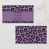 Paarse leopard visitekaartje (Voorkant / Achterkant)