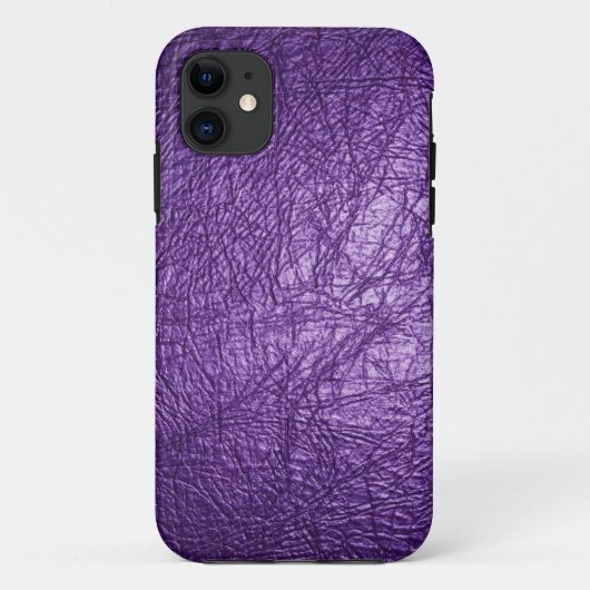 Paarse leren iPhone 5 hoes (Achterkant)