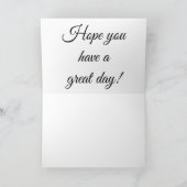 Paarse leugenaars: "Heb een geweldige dag" Kaart (Binnen)