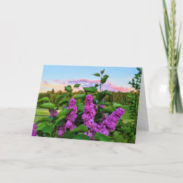 Paarse leugenaars: "Heb een geweldige dag" Kaart