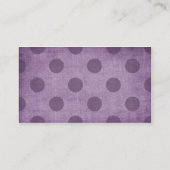 paarse leuke cupcake visitekaartjes (Achterkant)