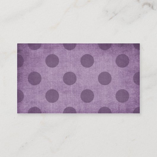 paarse leuke cupcake visitekaartjes (Achterkant)