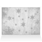 Paarse Leuke Sneeuwman Vakantie Groet Kaart (Binnen Horizontaal (Boven))