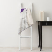 Paarse Leuke Sneeuwman Vakantie Sherpa Blanket Sherpa Deken (In situ)