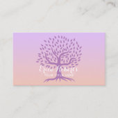 Paarse levensboom Massage therapie Salon & Spa Visitekaartje (Voorkant)