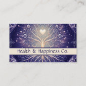 Paarse levensboom visitekaartje (Voorkant)