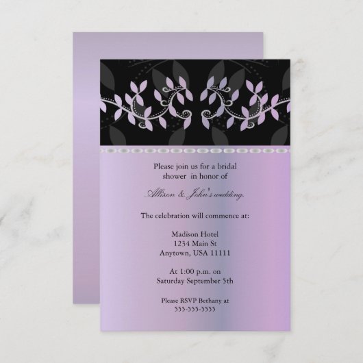 Paarse LEVERING VAN DE LEG-GRENS Kaart (Voorkant / Achterkant)