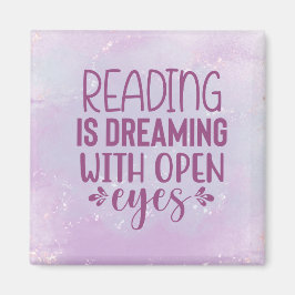 Paarse lezingen dromen met open ogen magneet