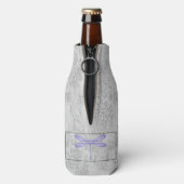 Paarse libel Damask Flesjeskoeler (Fles Achterkant)