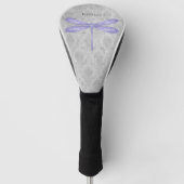 Paarse libel Damask Golfheadcover (Voorkant)