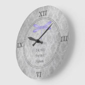 Paarse libel Damask Grote Klok (Hoek)