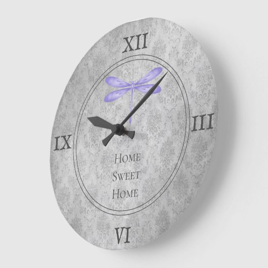 Paarse libel Damask Grote Klok (Hoek)
