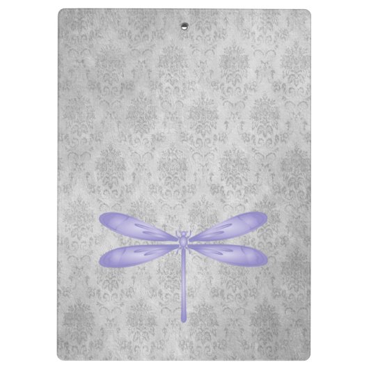 Paarse libel Damask Klembord (Achterkant)